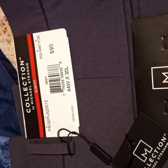 Michael Strahan gray stretch slacks - Picture 1 of 2